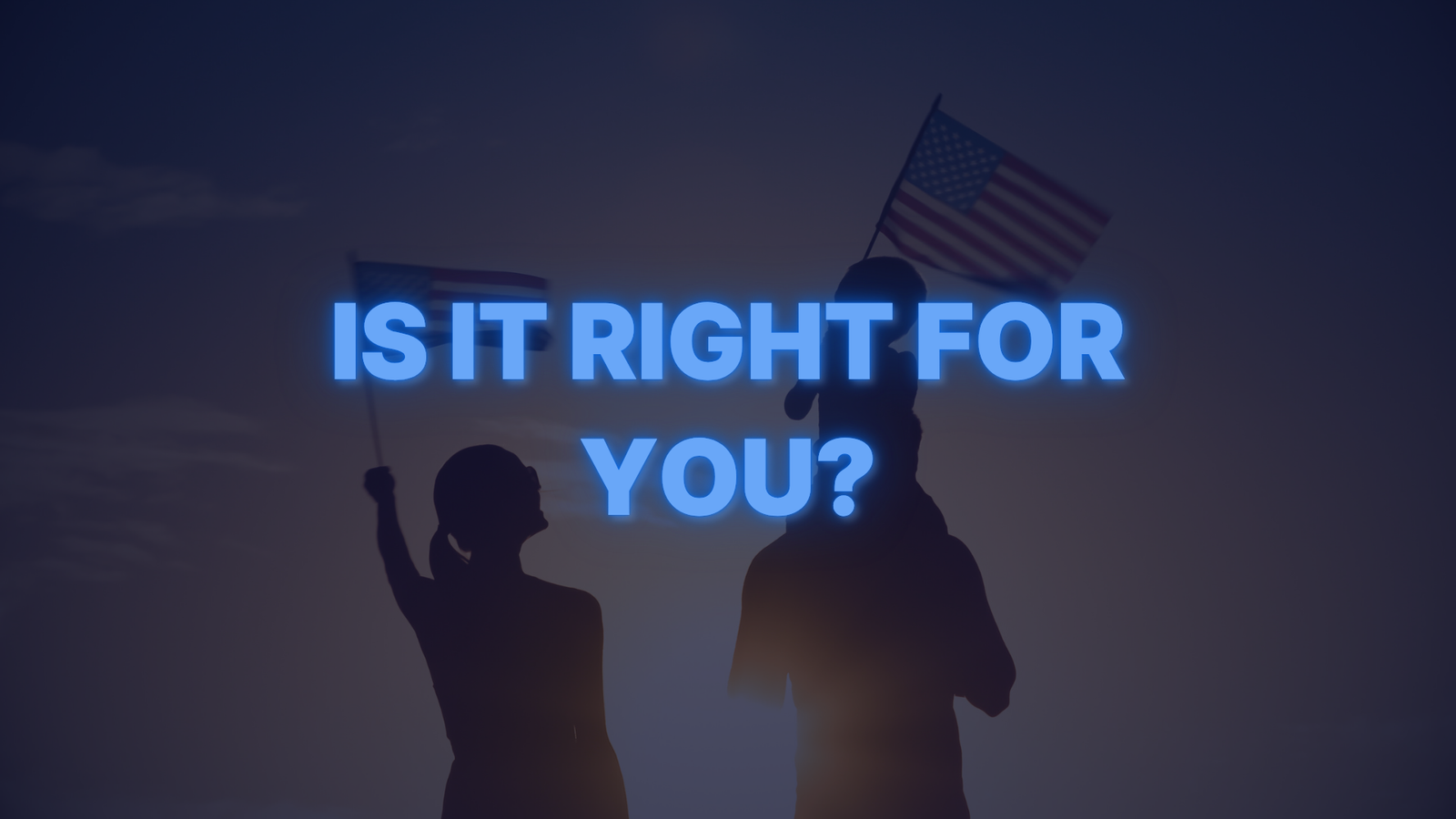 Family with American flags celebrating homeownership and exploring if a VA loan is right for them.