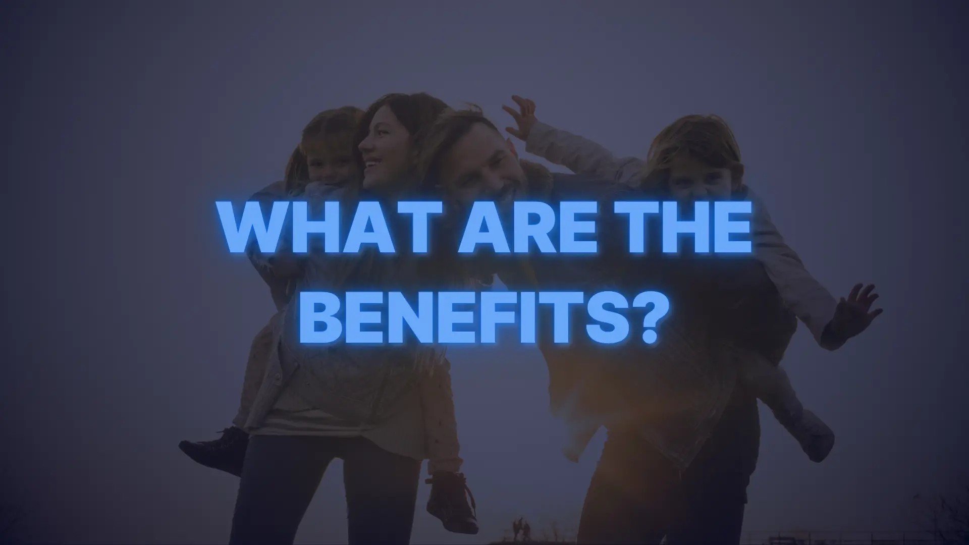 Non-QM loan benefits graphic showing a smiling family outdoors with text explaining the benefits of non-QM mortgages.