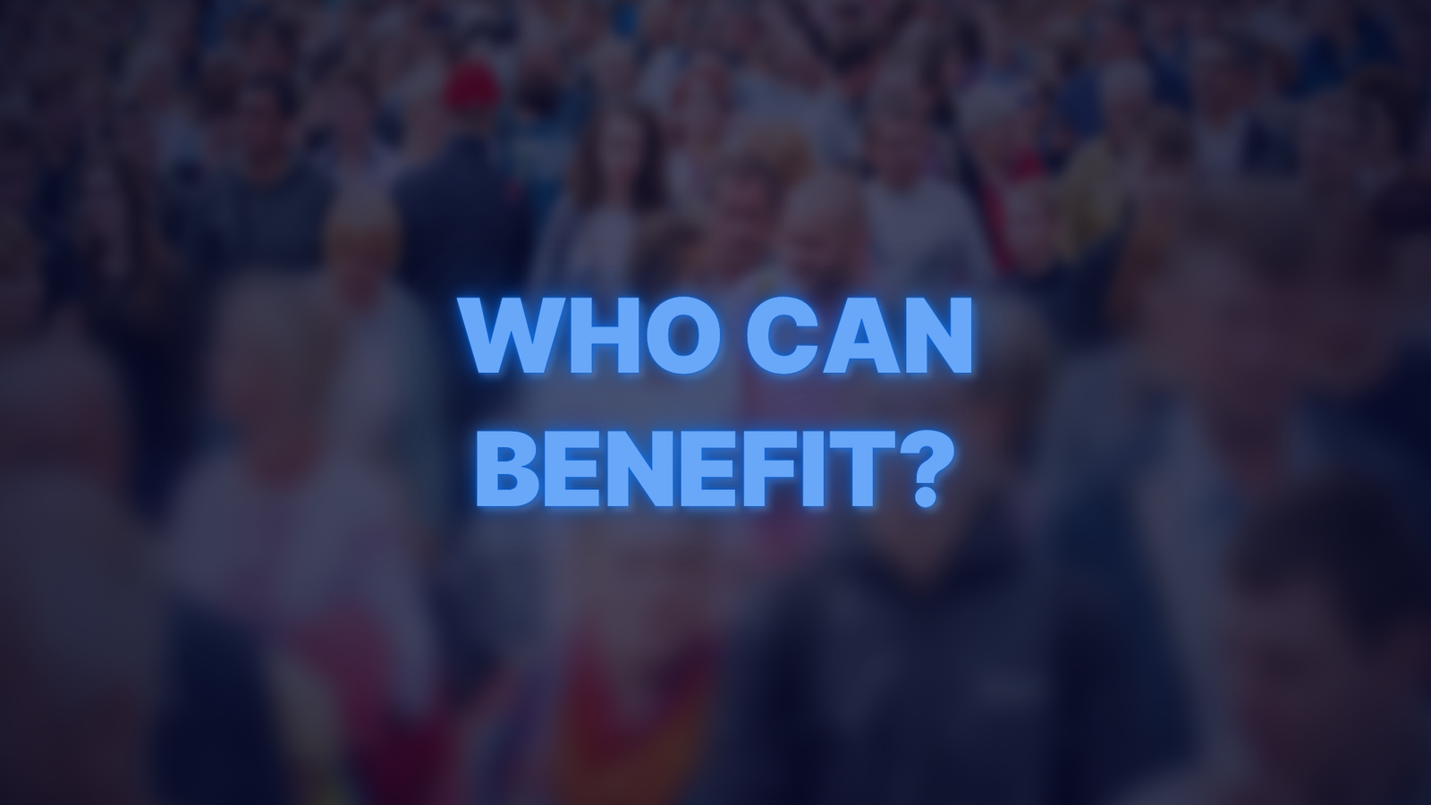 Blurred crowd representing who can benefit from self employed mortgage options.